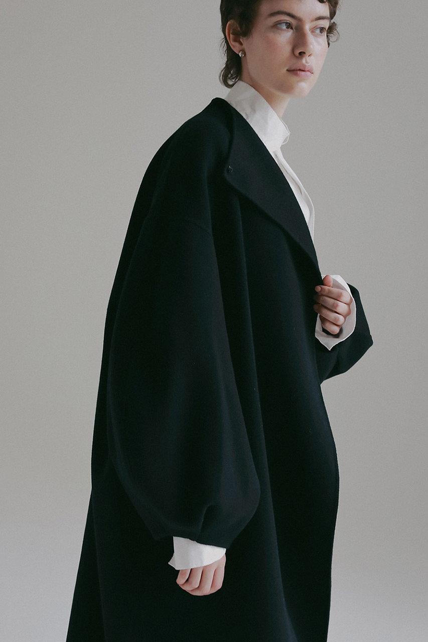 HER.(ハー)｜ウールリバードルマンコート/ブラック の通販｜ELLESHOP