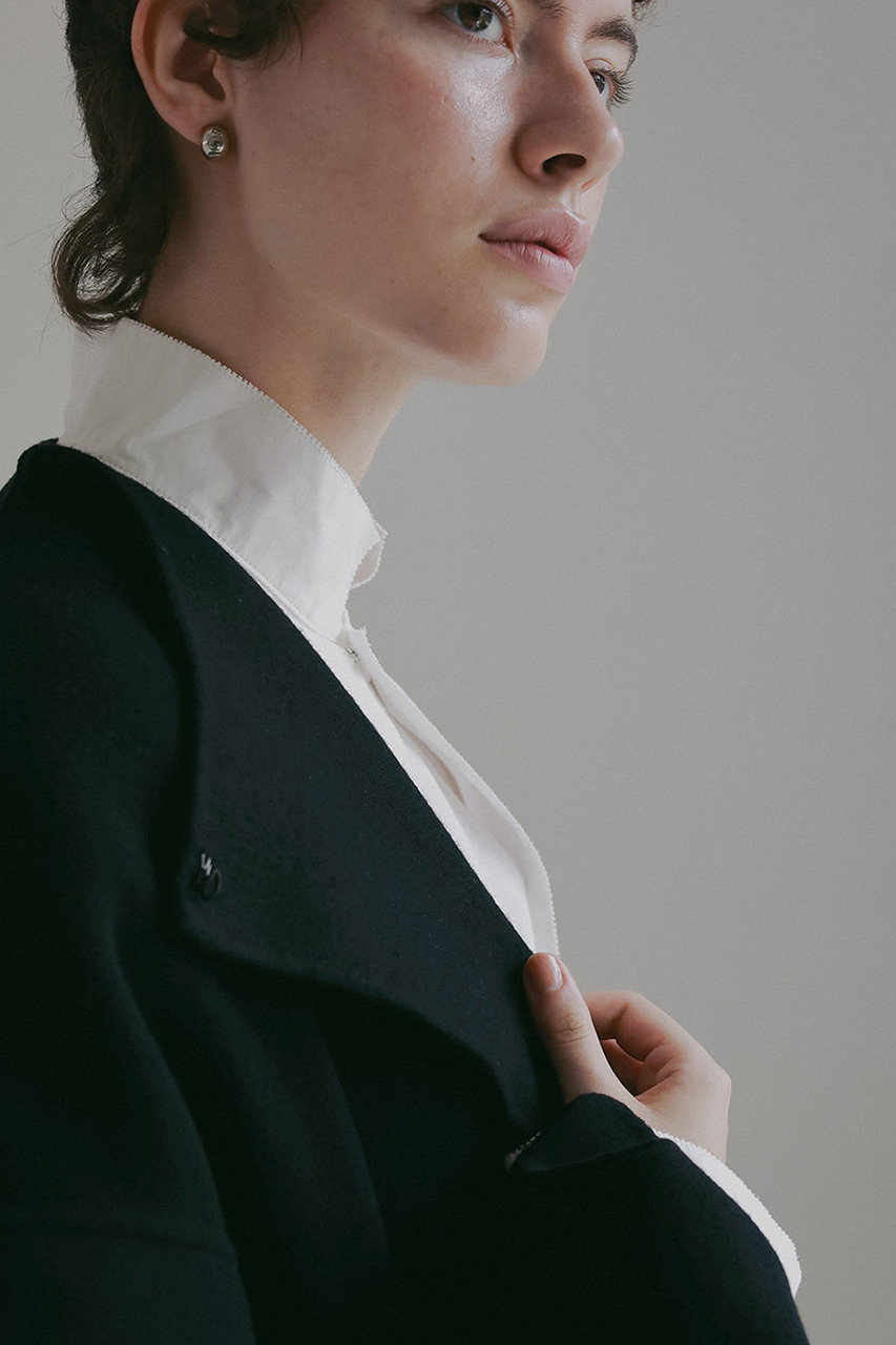 HER.(ハー)｜ウールリバードルマンコート/ブラック の通販｜ELLESHOP