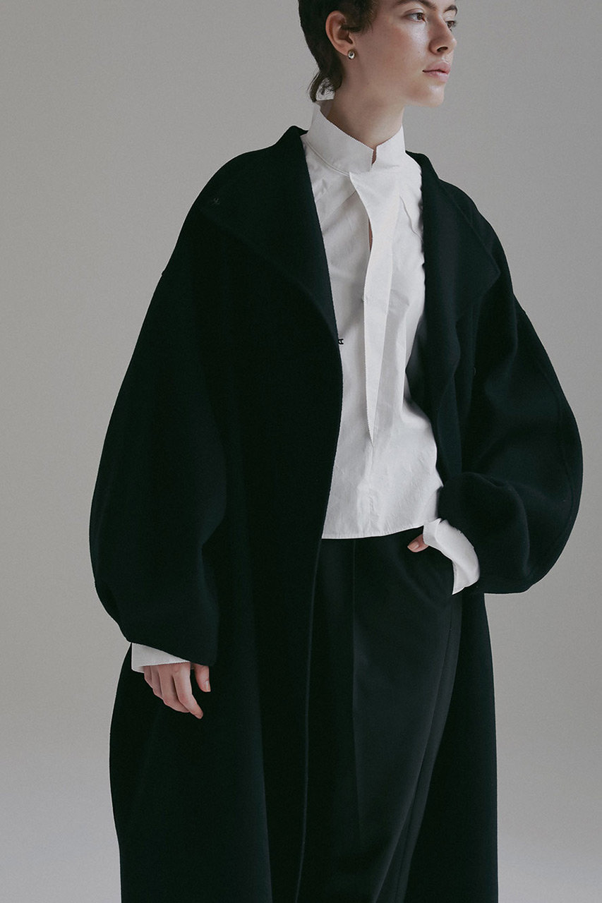 HER.(ハー)｜ウールリバードルマンコート/ブラック の通販｜ELLESHOP