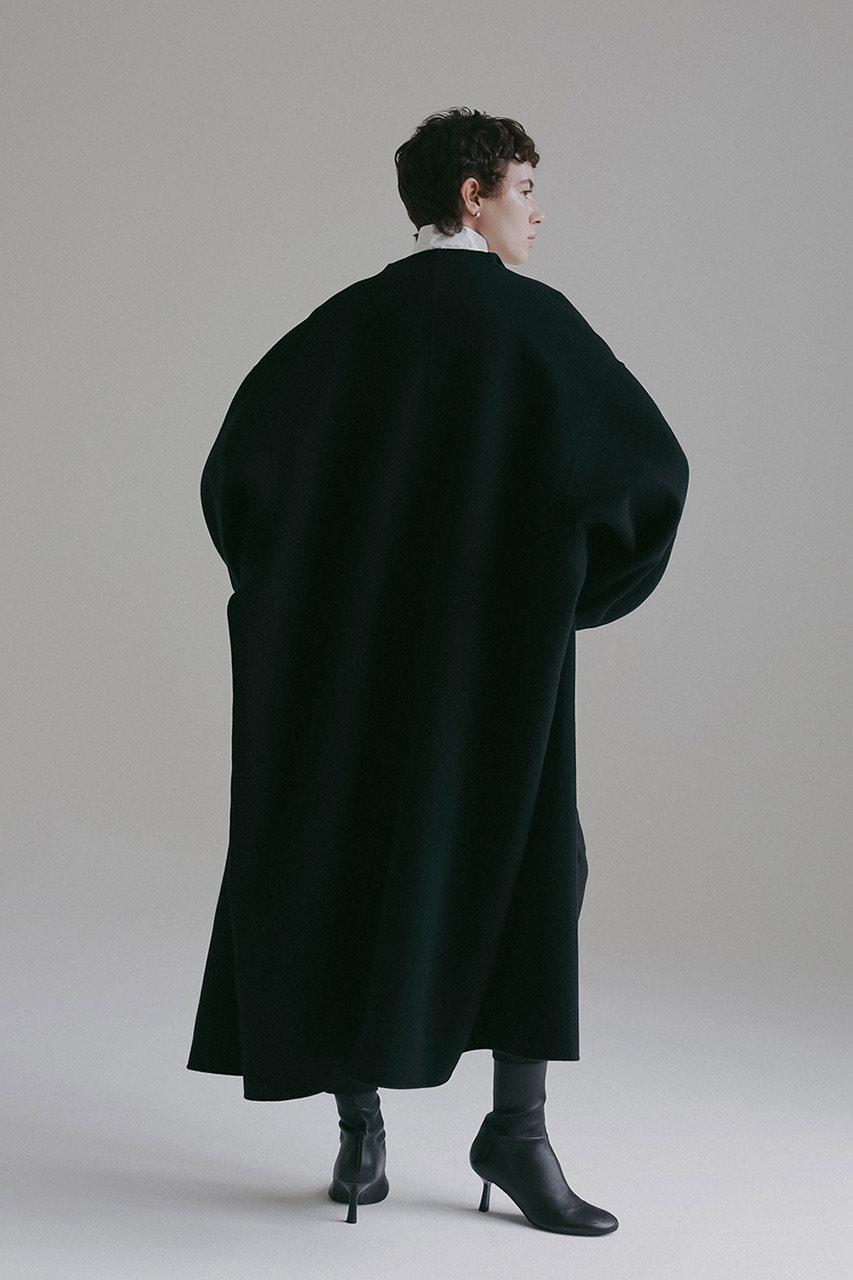 HER.(ハー)｜ウールリバードルマンコート/ブラック の通販｜ELLESHOP