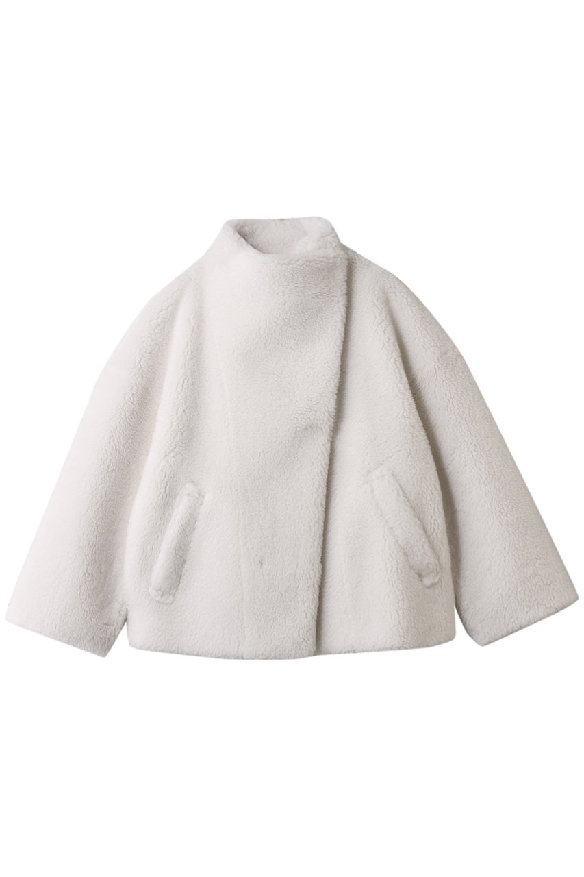 スタンドカラーボアコート