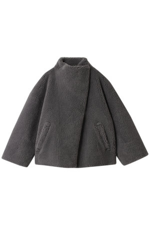 【予約販売】スタンドカラーボアコート