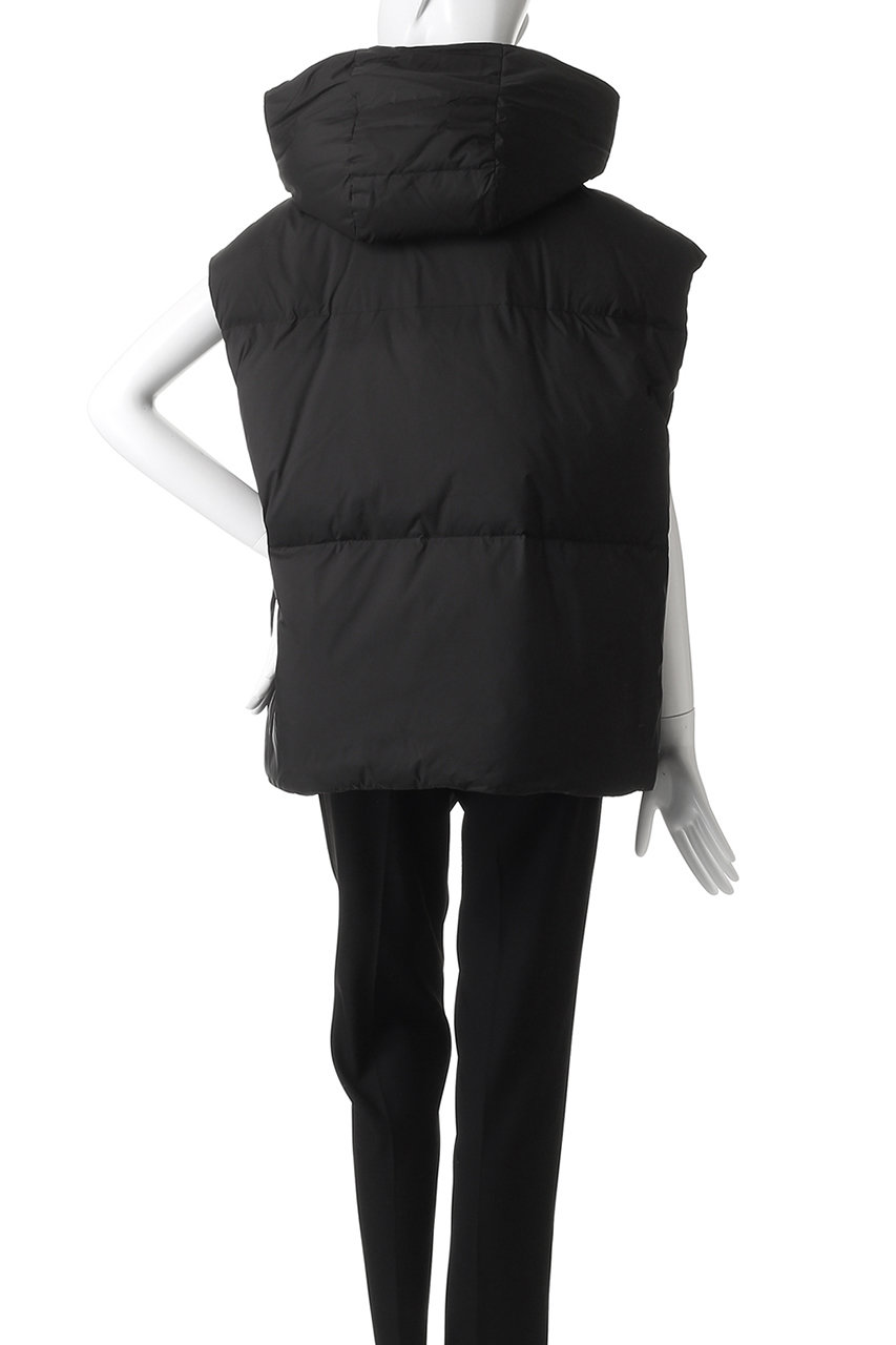 HER.(ハー)｜フーデッドダウンベスト/ブラック の通販｜ELLESHOP