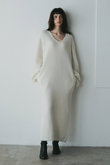 モヘアブレンドニットワンピース