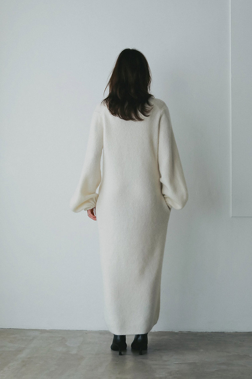 HER.(ハー)｜モヘアブレンドニットワンピース/オフホワイト の通販