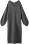 モヘアブレンドニットワンピース ハー/HER. チャコールグレー