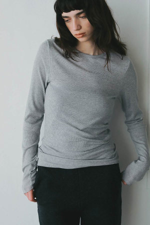 ハー/HER.のカシミヤシルクブレンドシアーテレコプルオーバー(110300/110301)