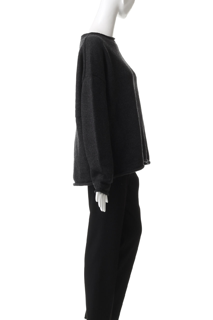 【未使用•タグ付き】HER. C/Wニットプルオーバー HER.(ハー)｜C/Wニットプルオーバー/チャコールグレー の通販