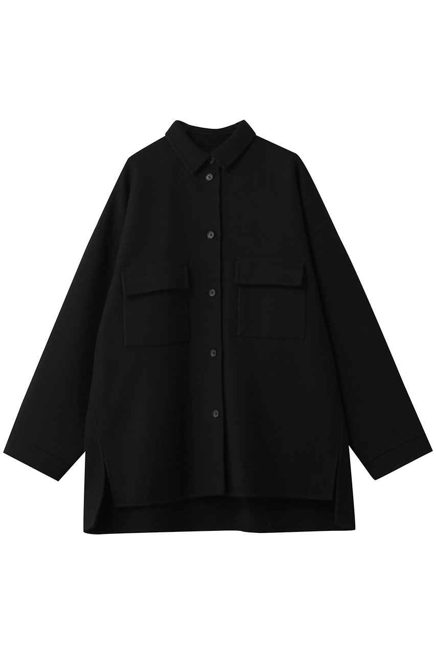 ハー/HER.のメルトンリバーシャツジャケット(ブラック/7054401)