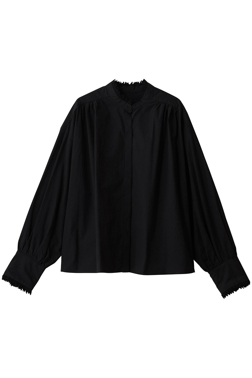 HER.(ハー)｜ヴィンテージライクレースブラウス/ブラック の通販