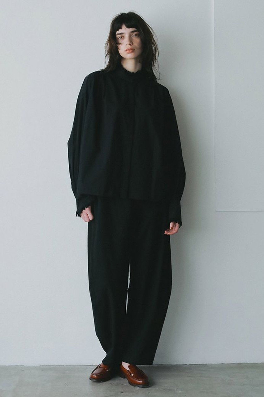 HER.(ハー)｜ヴィンテージライクレースブラウス/ブラック の通販