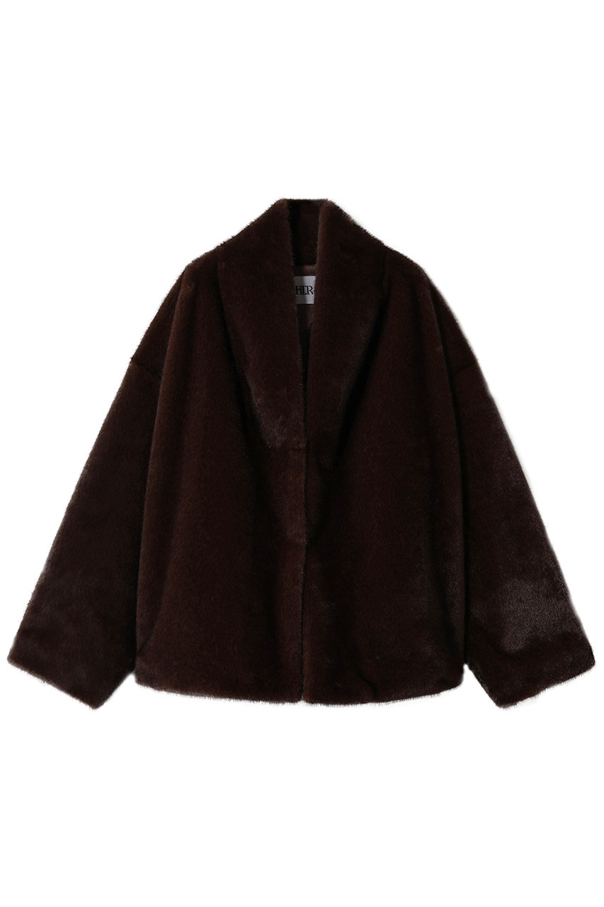ハー/HER.のファーライクショールジャケット(ダークブラウン/7054102)