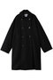 ウールダブルオーバーコート ハー/HER. ブラック