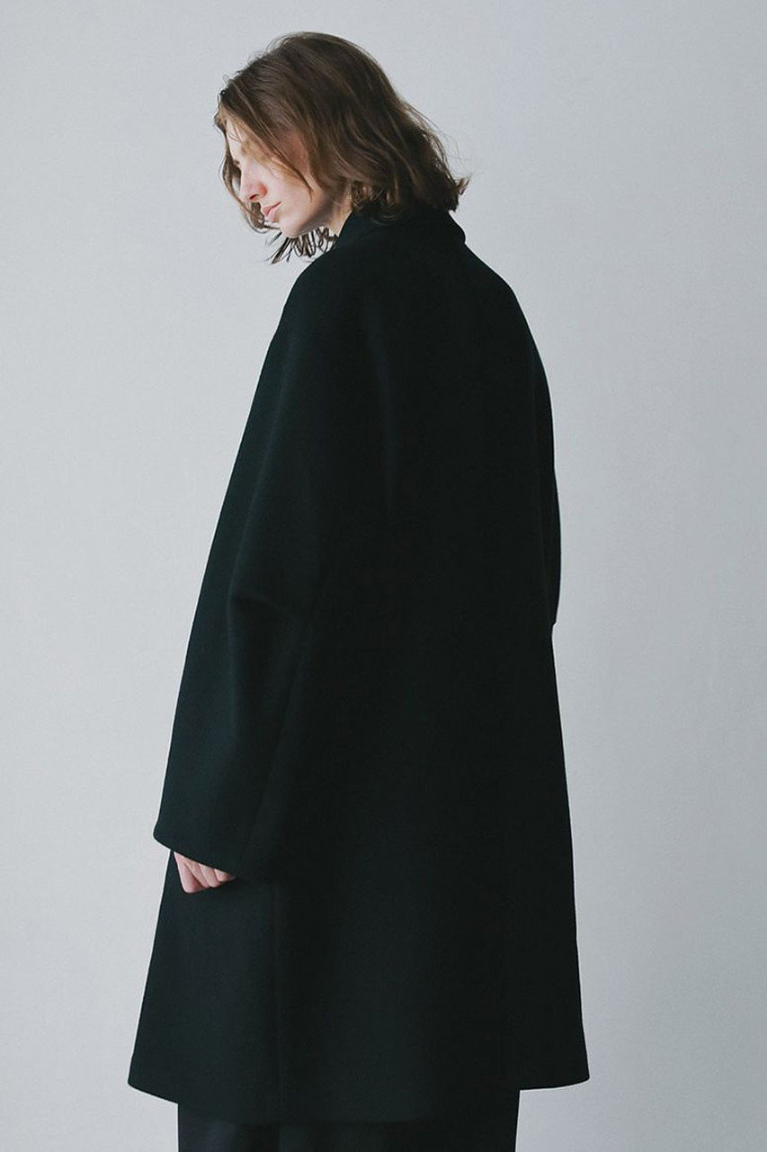 新品 定価7万円 HER. ハー 24AW ウール ジャケット コート 2 HER.(ハー)｜ウールダブルオーバーコート/ブラック の通販｜ELLESHOP