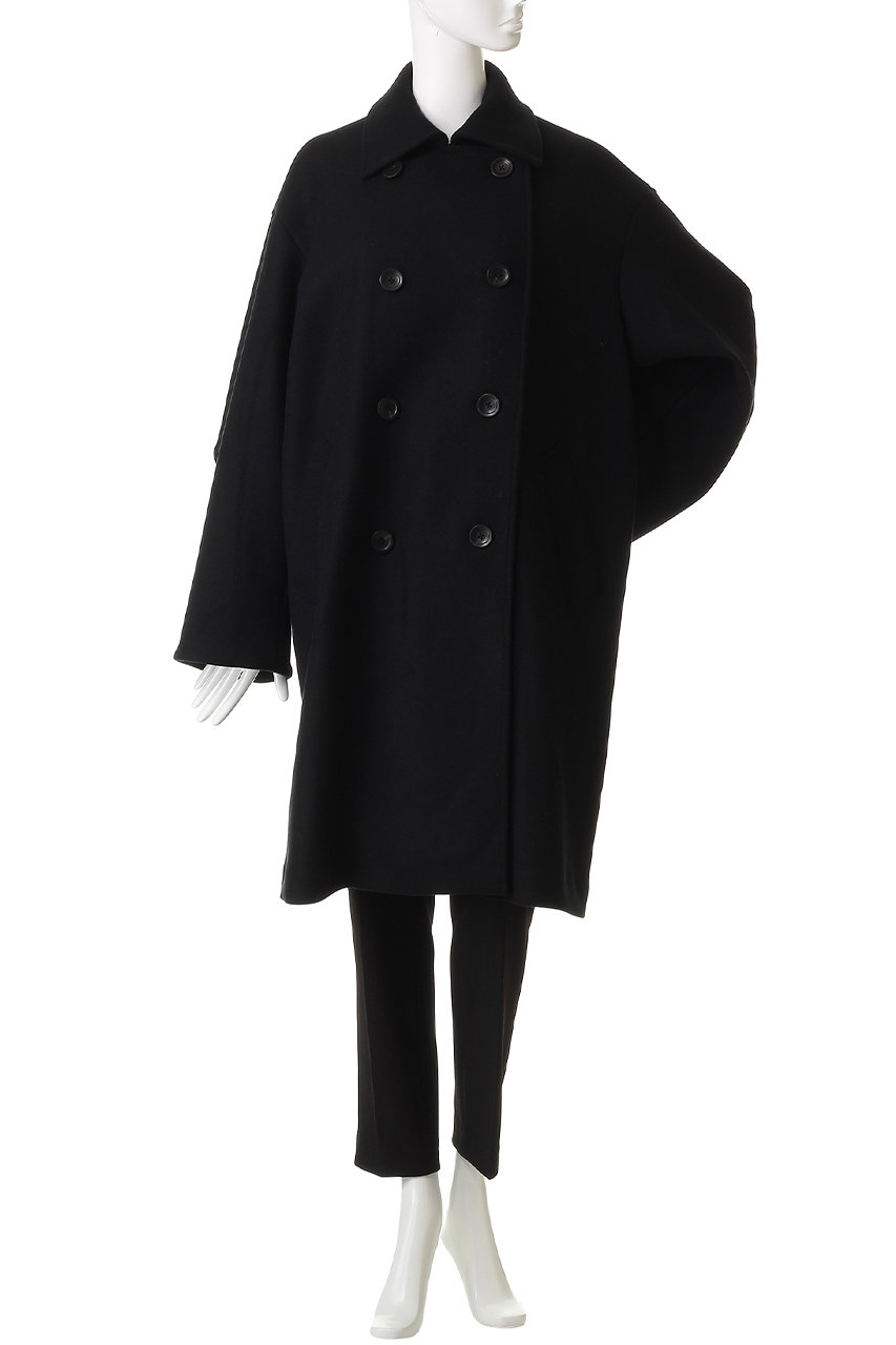 HAILEE 新品 オーバーサイズジャケットコート ブラック ella HER.(ハー)｜ウールダブルオーバーコート/ブラック の通販｜ELLESHOP