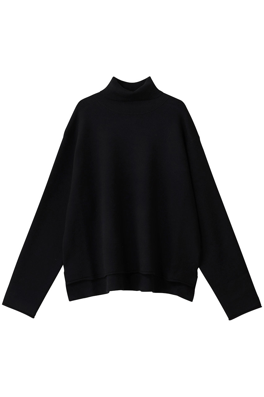 ハー/HER.のコットンカシミヤスタンドカラーニット(ブラック/7054512)