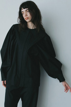 ハー/HER.のコットンタックバルーンスリーブブラウス(110400/110403)