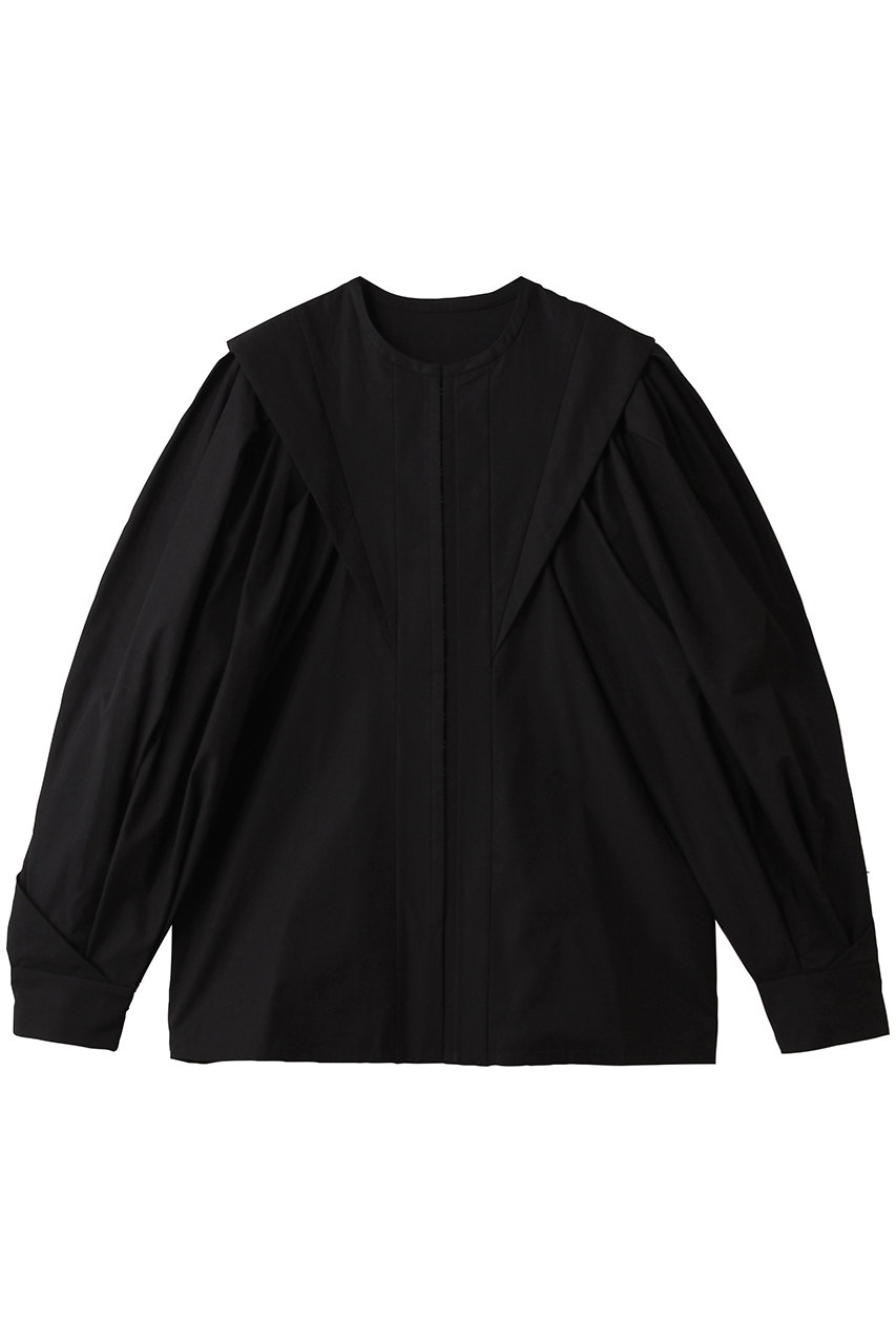 ハー/HER.のコットンタックバルーンスリーブブラウス(ブラック/7054701)