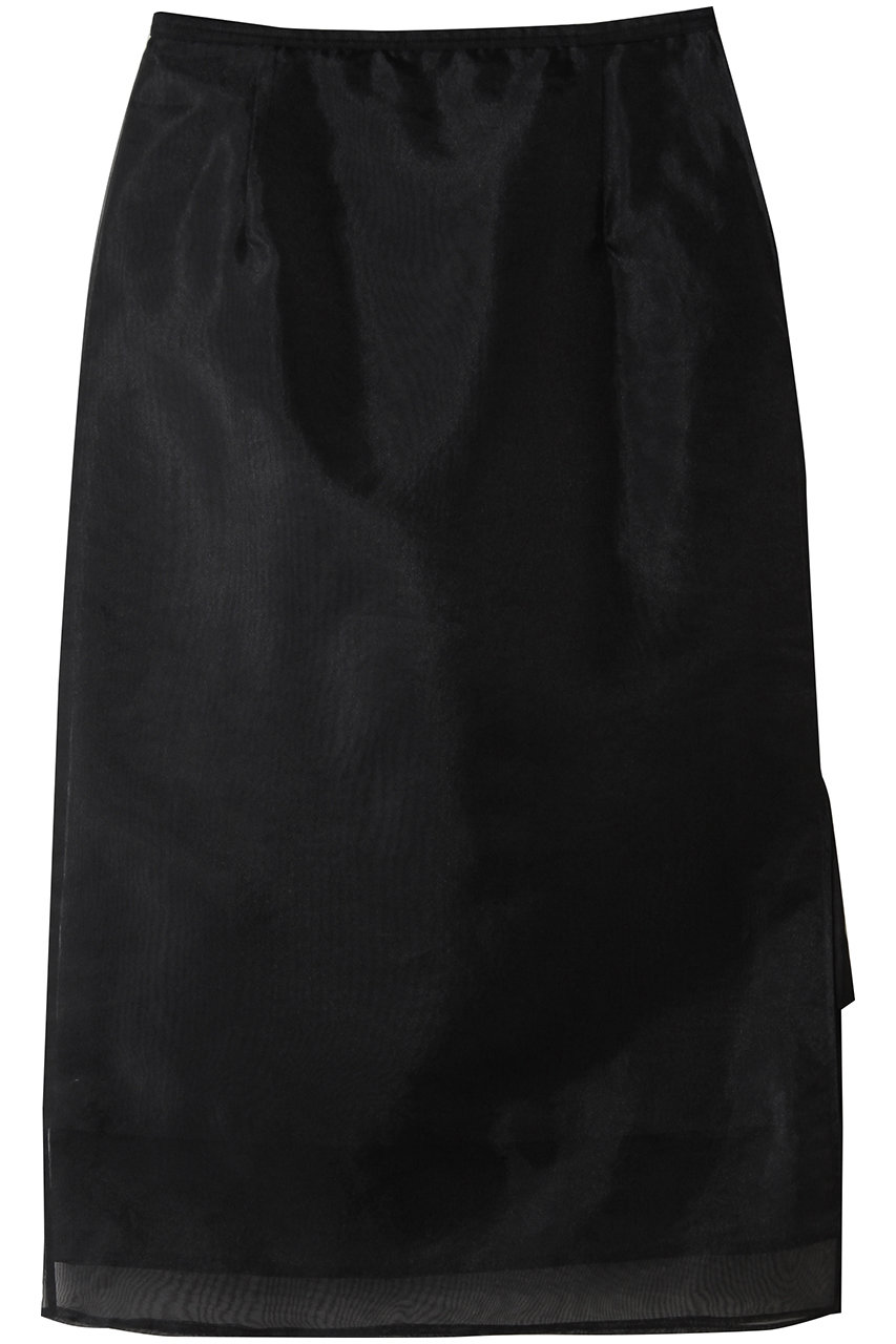 【新品同様】HER ハー　マットオーガンジースカート　ブラック　サイズ1 HER.(ハー)｜マットオーガンジースカート/ブラック の通販｜ELLESHOP