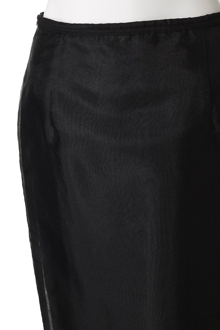 HER.(ハー)｜マットオーガンジースカート/ブラック の通販｜ELLESHOP