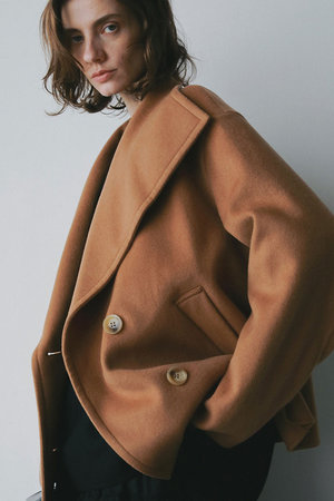 ハー/HER.のウールカシミヤリバージャケット(110800/110801)