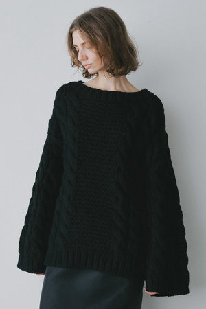 ハー/HER.のハンドケーブルニットプルオーバー(110300/110301)