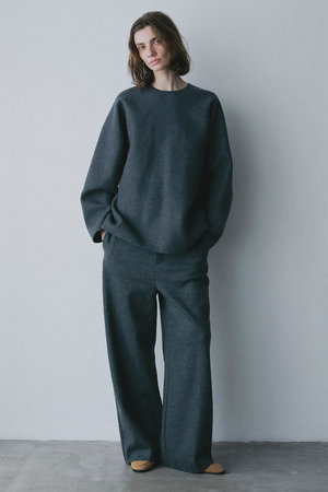 ハー/HER.のウールジャージーワイドパンツ(110600/110601)