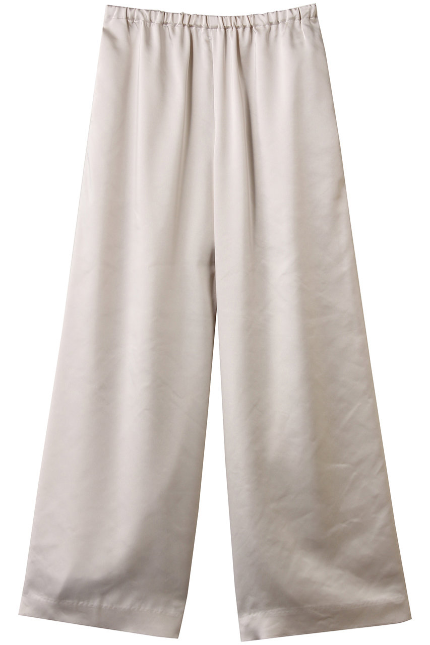 HER.(ハー)｜グロッシーサテンワイドパンツ/オフホワイト の通販