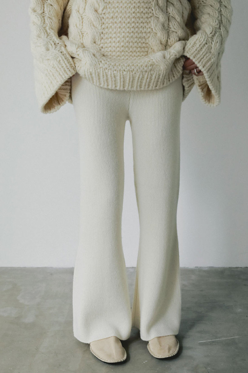 【レア】HER. ハー　ニット HER.(ハー)｜ニットパンツ/ホワイト の通販｜ELLESHOP・(エル