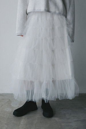 ハー/HER.のチュールティアードスカート(110700/110703)