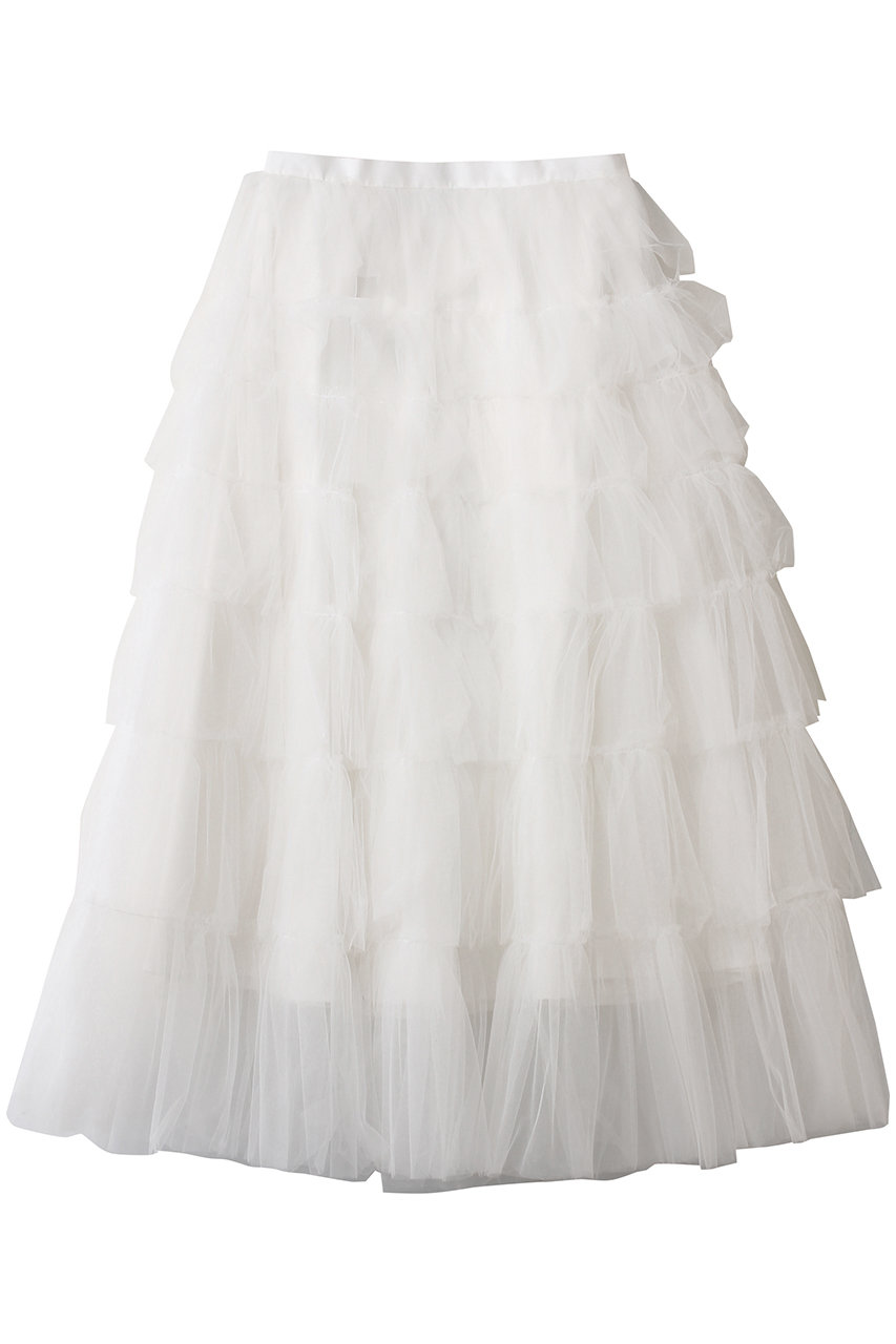 ハー/HER.のチュールティアードスカート(オフホワイト/7054903)