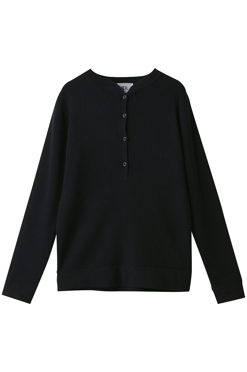 ハー/HER.のウールヘンリーネックニットプルオーバー(ネイビー/7054514)