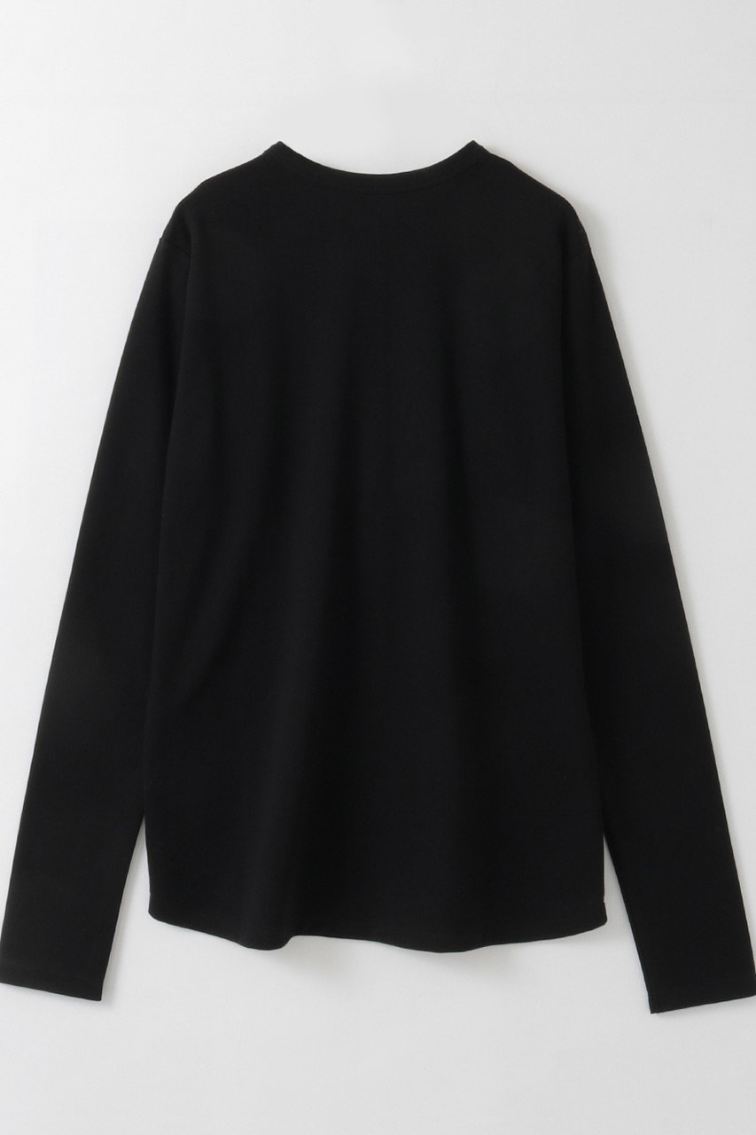 HER.(ハー)｜コットンヘンリーネックプルオーバー/ブラック の通販