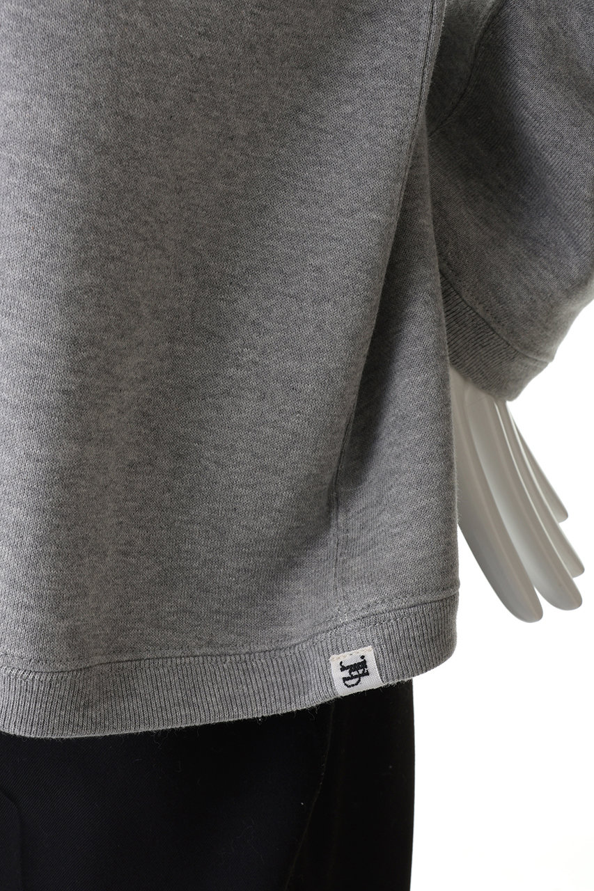 HER.(ハー)｜ビッグカラーハーフジッププルオーバー/グレー の通販