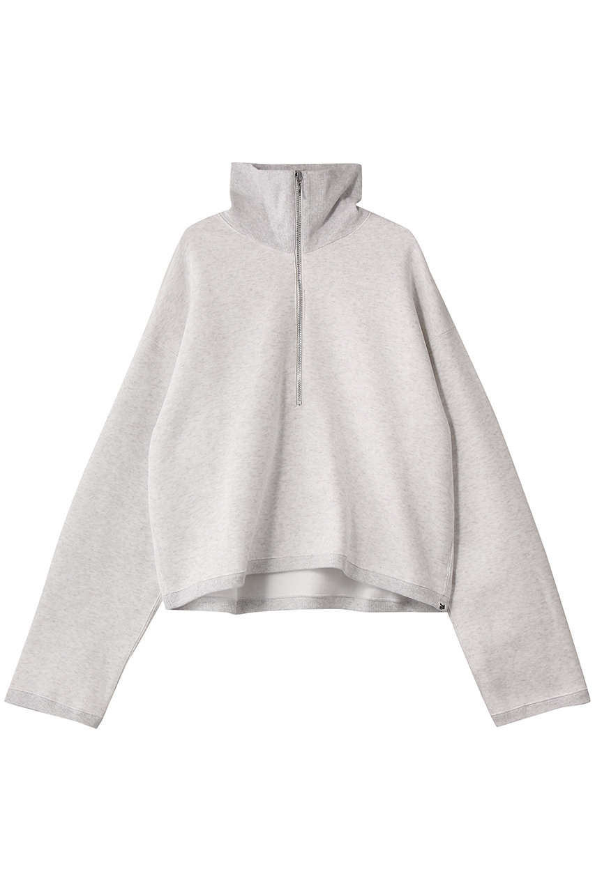 ハー/HER.のビッグカラーハーフジッププルオーバー(ライトグレー/7054604)