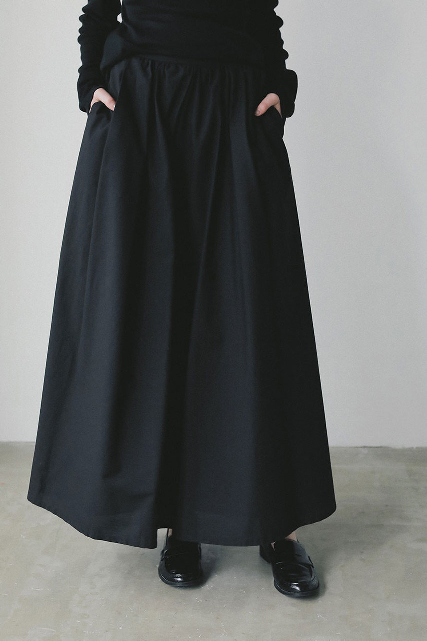 HER.(ハー)｜オックスフレアスカート/ブラック の通販｜ELLESHOP