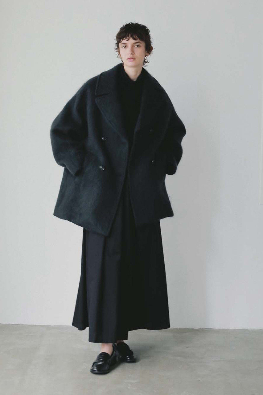 HER.(ハー)｜TICCA 別注モヘアPコート/ネイビー の通販｜ELLESHOP
