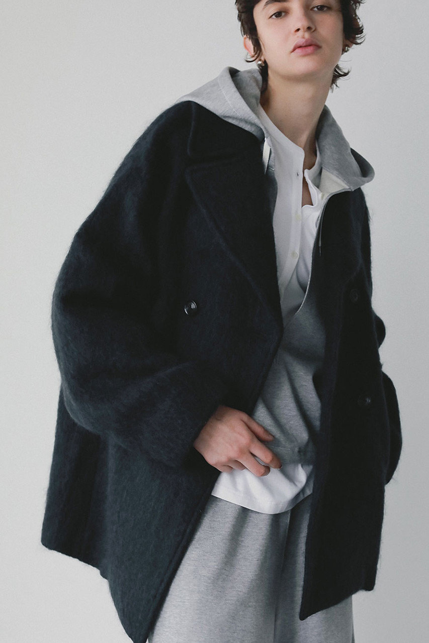 HER.(ハー)｜TICCA 別注モヘアPコート/ネイビー の通販｜ELLESHOP