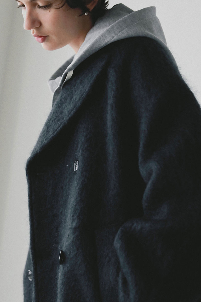 HER.(ハー)｜TICCA 別注モヘアPコート/ネイビー の通販｜ELLESHOP
