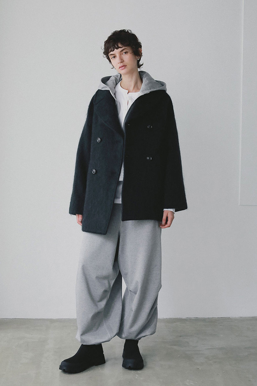 HER.(ハー)｜TICCA 別注モヘアPコート/ネイビー の通販｜ELLESHOP