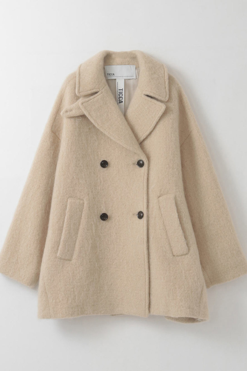ハー/HER.の【12/11 12:00販売開始】TICCA 別注モヘアＰコート(ベージュ/7954107)
