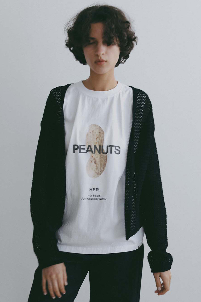 ハー/HER.のメッシュニットカーディガン(ブラック/7062506)