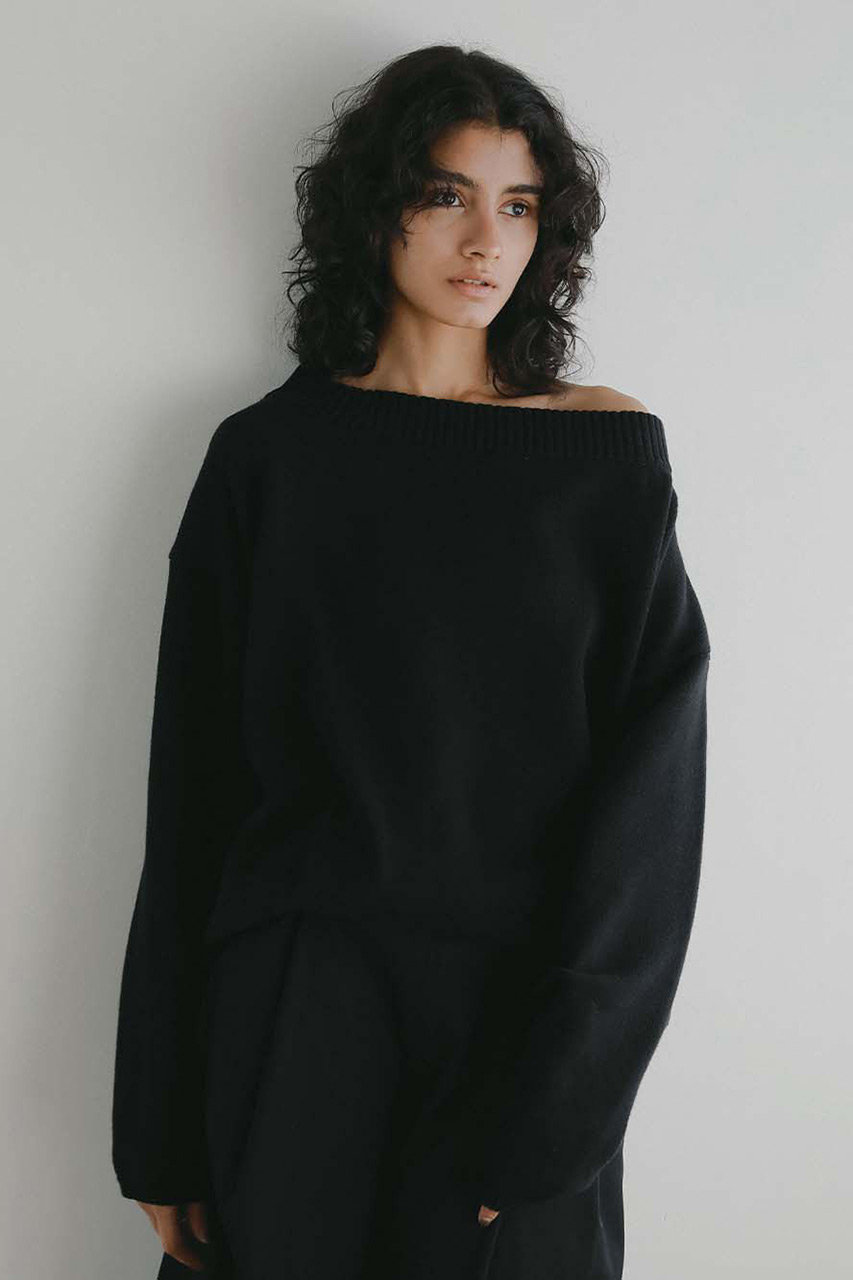 HER.(ハー)｜C/Nニットプルオーバー/ブラック の通販｜ELLESHOP・(エル