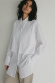 レイヤードデザインシャツ