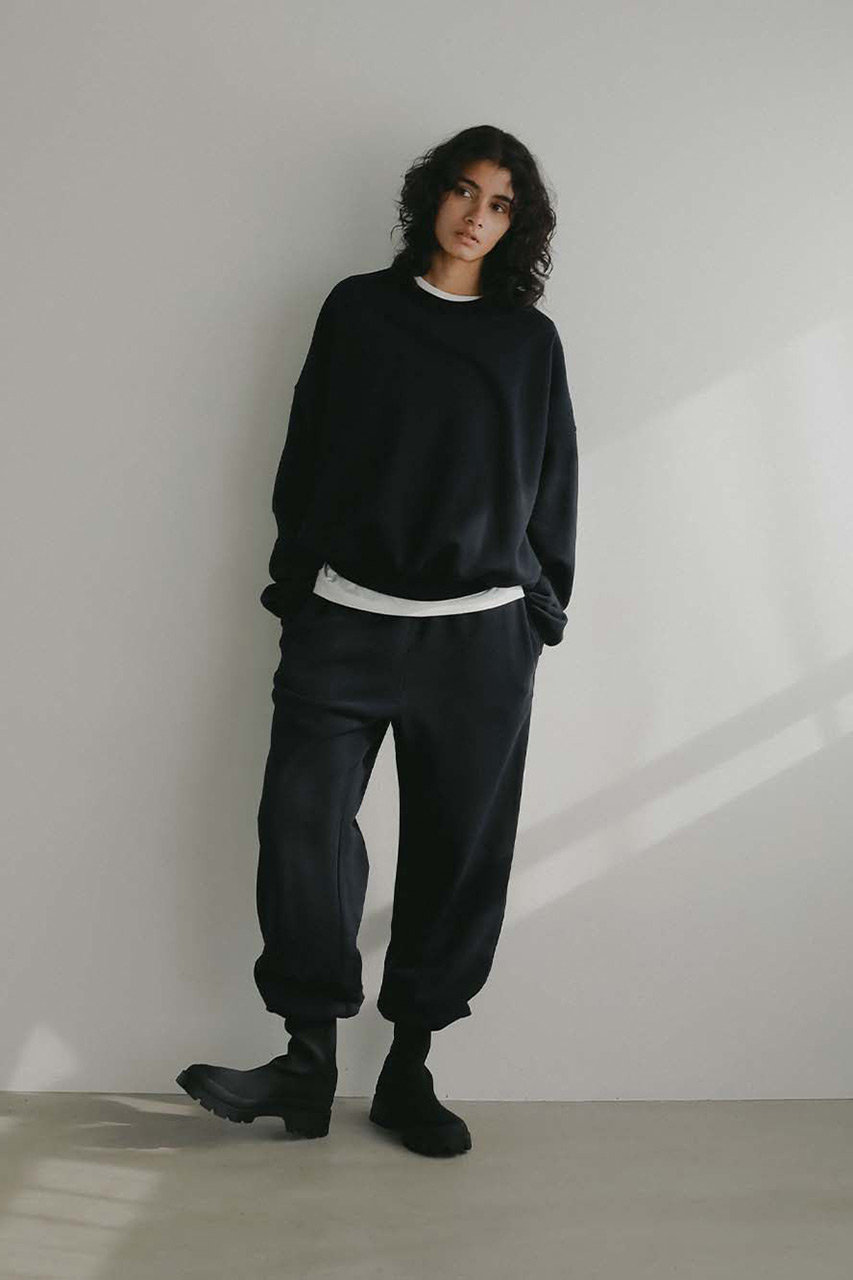 HER.(ハー)｜コットンニュアンススウェット/ブラック の通販｜ELLESHOP 