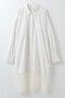 レースコンビシャツワンピース ハー/HER. オフホワイト