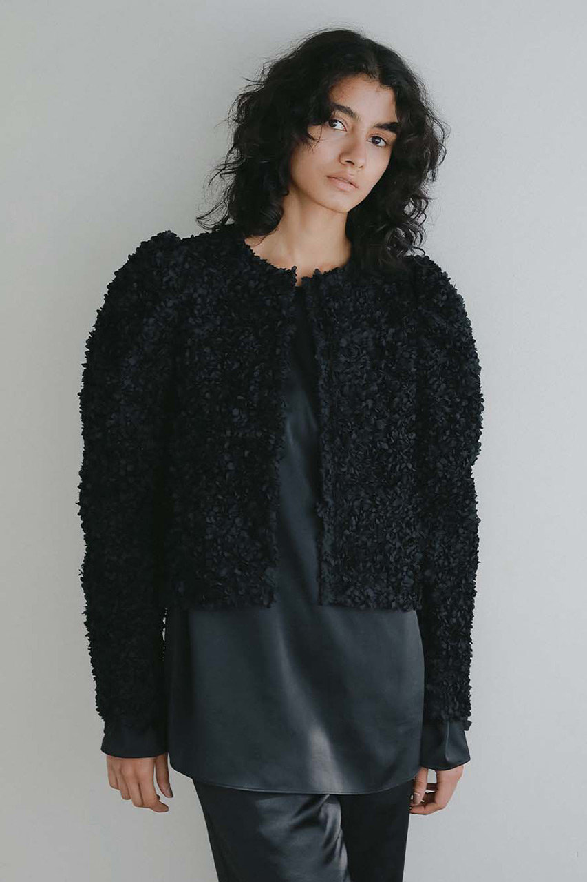 HER.(ハー)｜3Dレースジャケット/ブラック の通販｜ELLESHOP・(エル