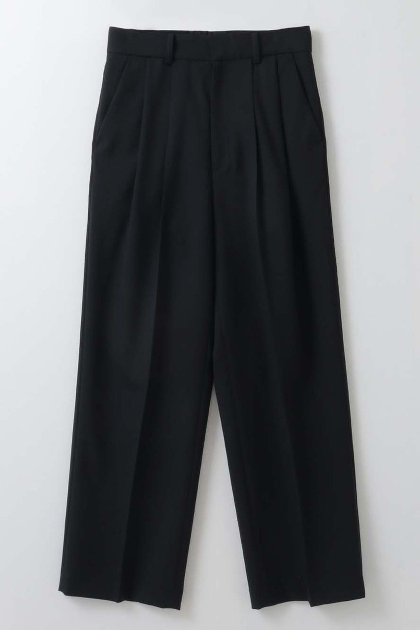 タックストレートパンツ