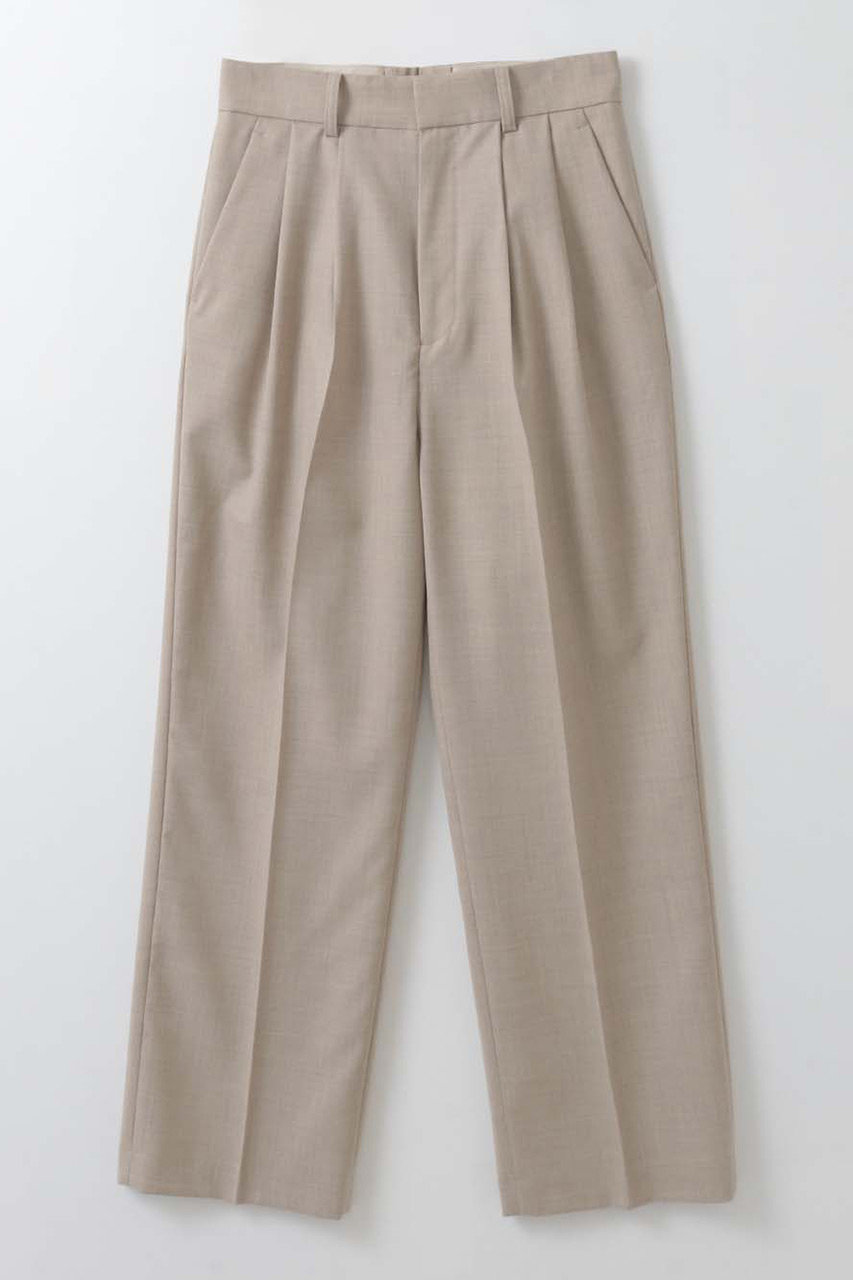 タックストレートパンツ
