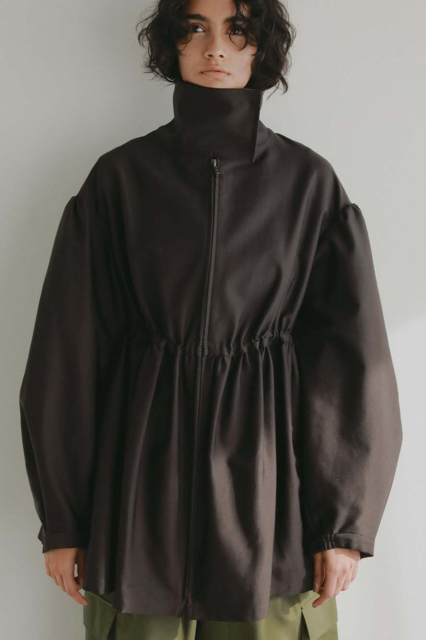 ハー/HER.の【2/12 12:00販売開始】ペプラムギャザーハーフコート(ブラウン/7061100)